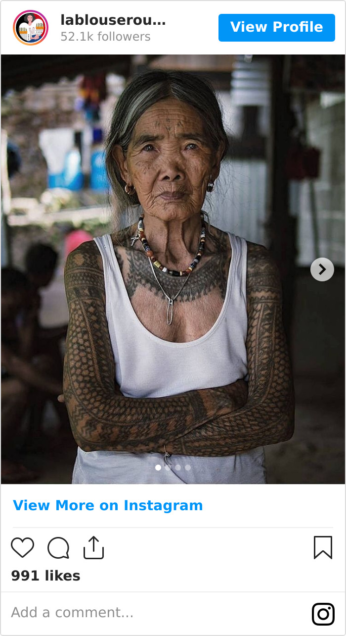 用樹枝就能刺 103歲奶奶是菲律賓 最後一位傳統刺青師 傳承80年手藝令人驚嘆 Bomb01